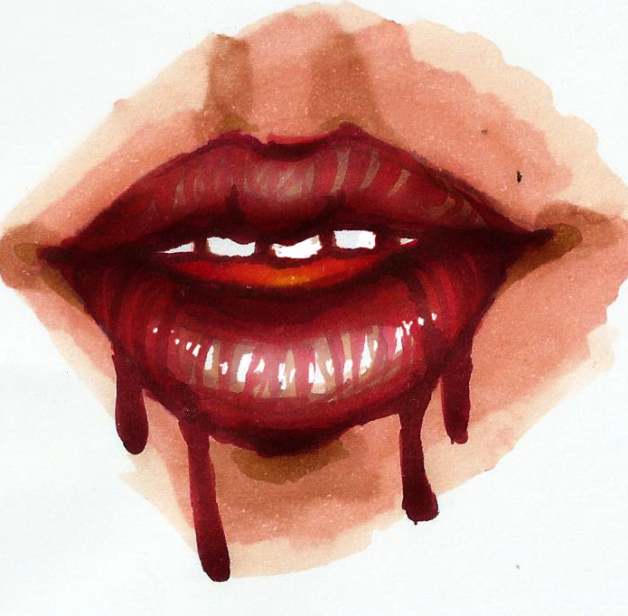 Кровь из губы
