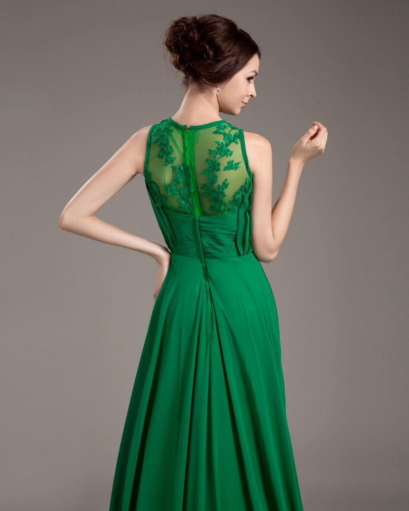 платье зеленого цвета