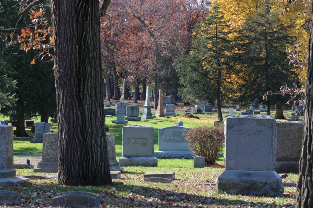 Посещение кладбища с целью помянуть усопшего