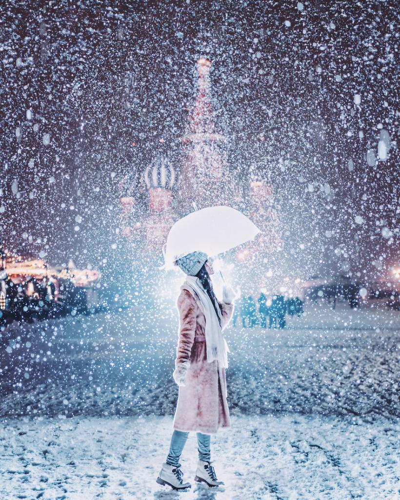 снегопад в Москве
